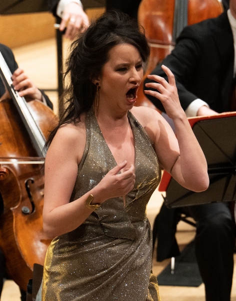 Anna Prohaska singing Berg with the Hallé. cr Alex Burns, the Hallé