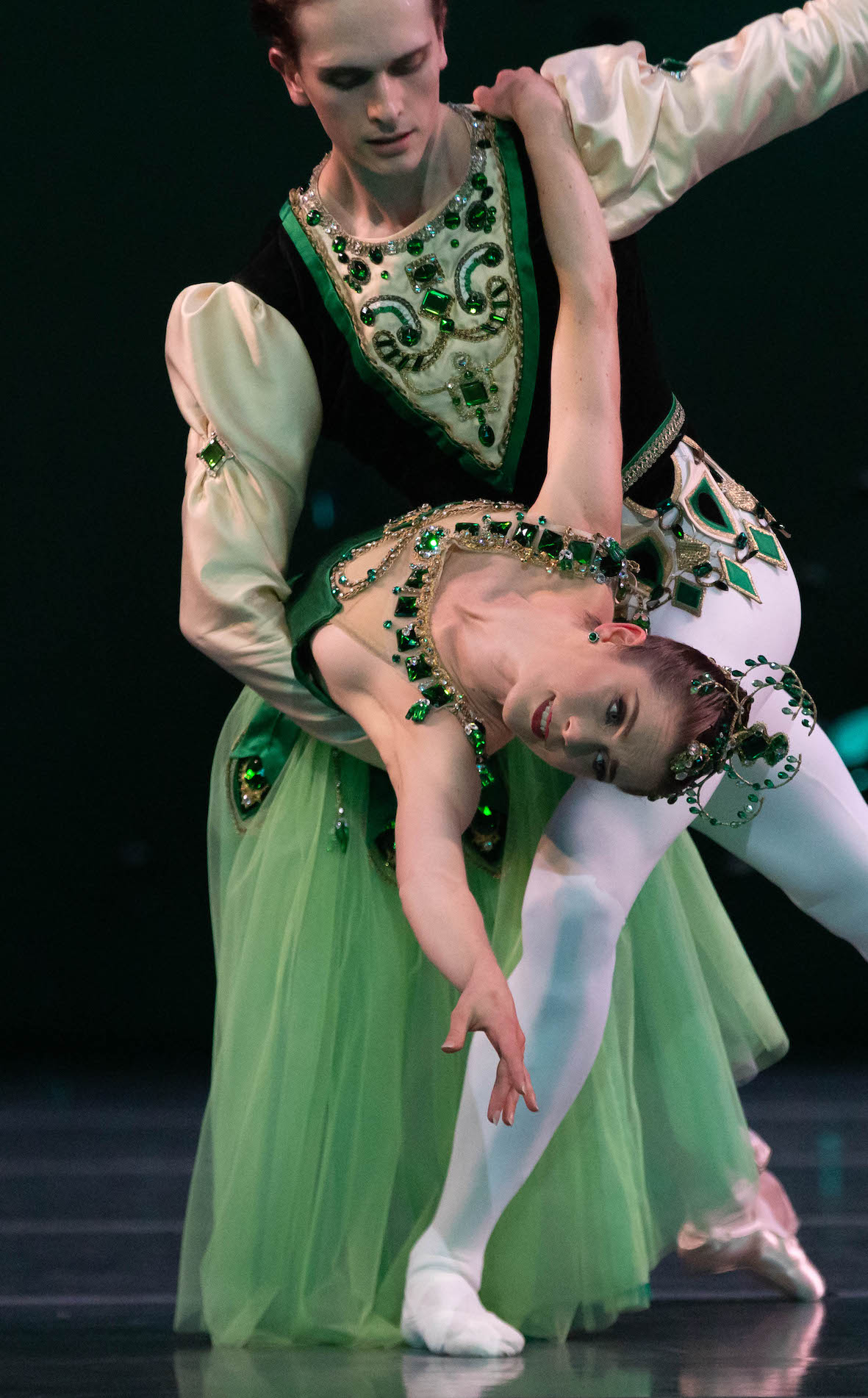 Callum Linnane and Sharni Spencer in Australian Ballet Emeralds