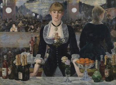 A Bar at Folie-Bergere by Edouard Manet (courtesy of the Courtauld) 