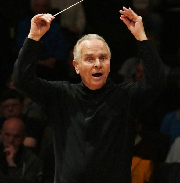 Sir Mark Elder conducting the Hallé May 2024