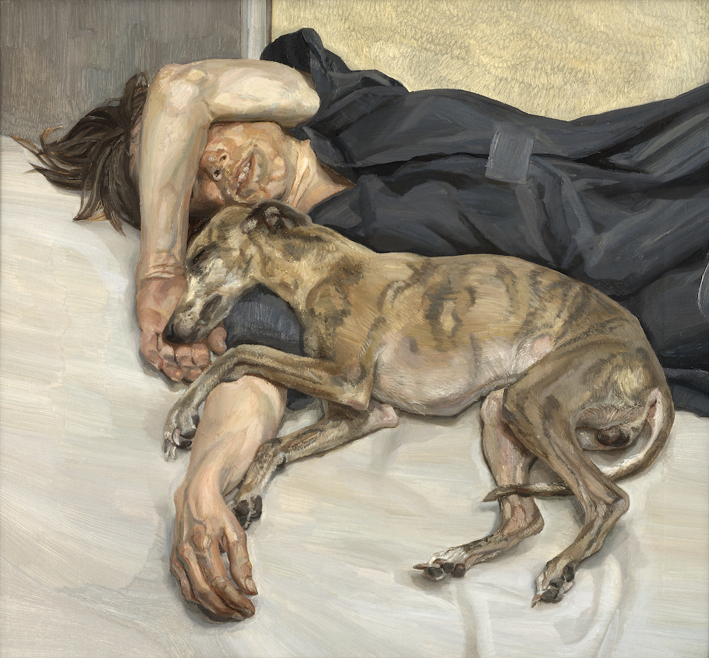 Lucian Freud Double Portrait 1985-6 Oil on canvas 79 × 89 cm Private collection © The Lucian Freud Archive. All Rights Reserved 2022 / Bridgeman Images