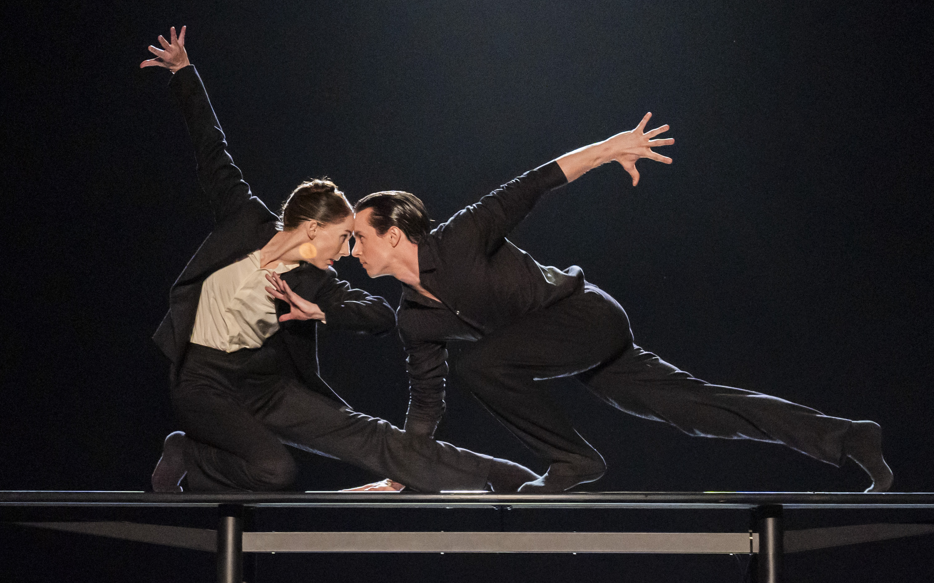 Krioten McNally and Calvin Richardson in the Royal Ballet's The Statement