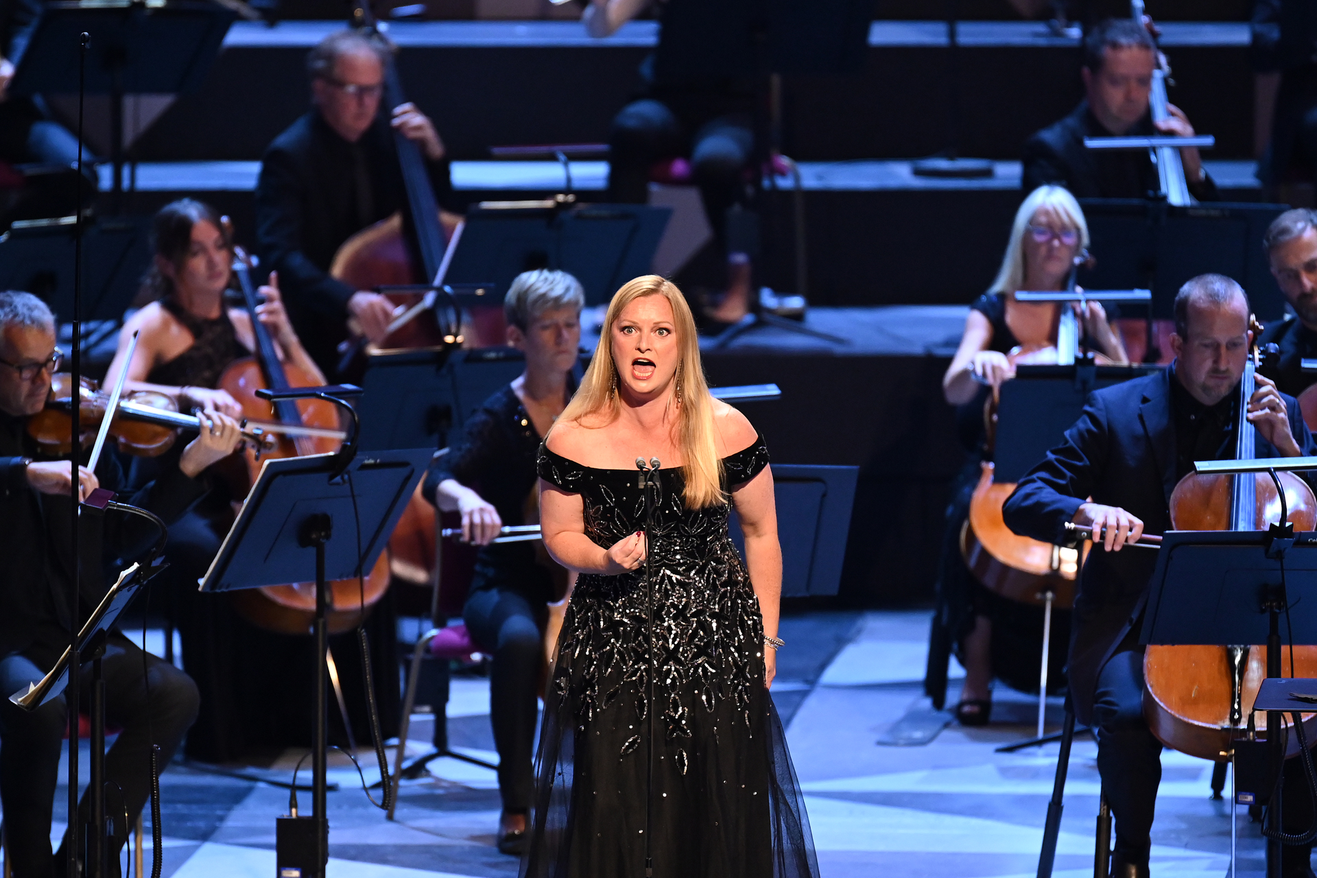 Soprano Lucy Crowe at the BBC Proms