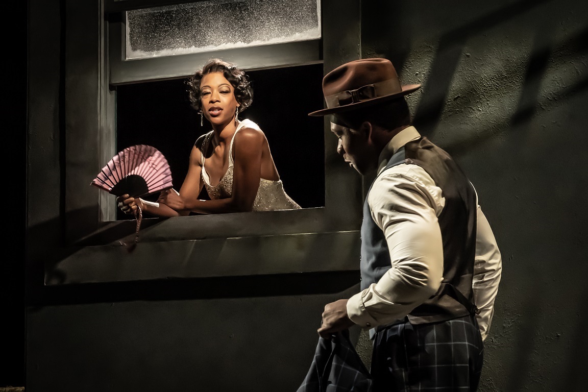 Samira Wiley (Angel) and Osy Ikhile (Leland) in Blues for an Alabama Sky. Photo by Marc Brenner_5253