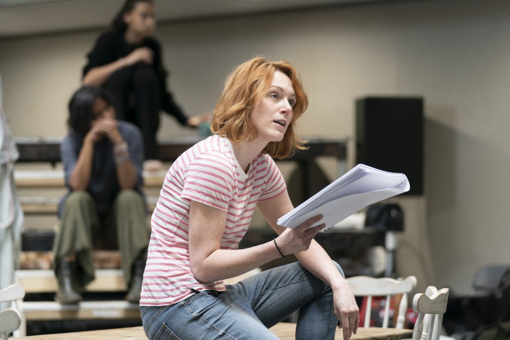 Laura Rogers in rehearsal for 'Our Town' 