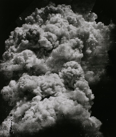 Toshio Fukada, The Mushroom Cloud - Less than 20 minutes after the explosion, 1945; Tokyo Metropolitan Museum of Photography
