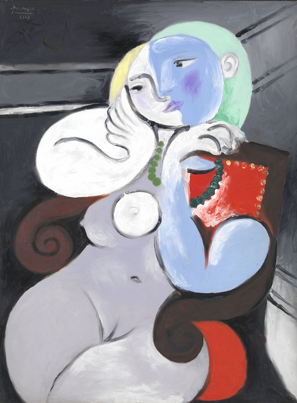 Seated Woman in a Red Armchair, 1932, Oil on canvas, Musee national Picasso -Paris, Dation Pablo Picasso, 1979. (c) Succession Picasso/DACS London 2018