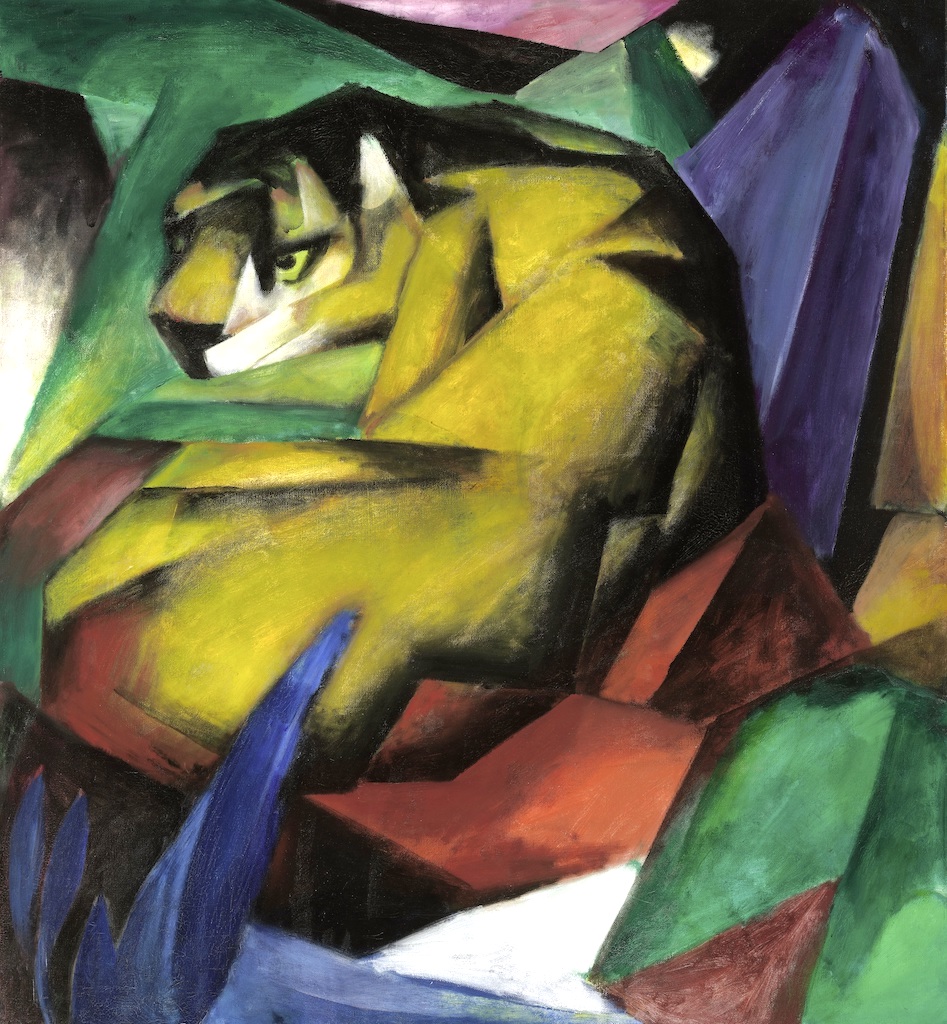 Franz Marc Tiger, 1912 Lenbachhaus Munich, Donation of the Bernhard and Elly Koehler Foundation 1965