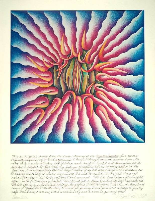 Judy Chicago Peeling Back, 1974 Offset Photo-lithograph on rag paper 28.5 x 22 in. (72.39 x 55.88 cm) Jordan Schnitzer Family Foundation Collection © Judy Chicago/Artists Rights Society (ARS), New York; Photo © Donald Woodman/ARS, NY Courtesy of the artist