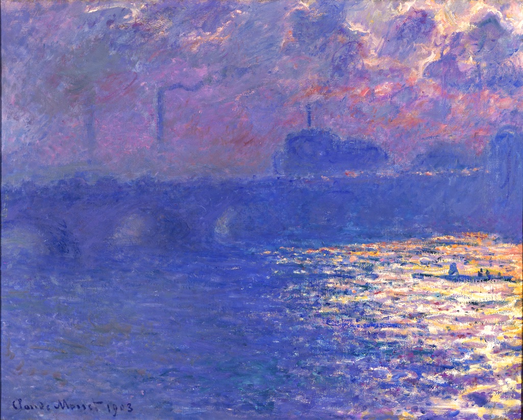 Claude Monet (1840-1926), Waterloo Bridge, Sunlight Effect, 1903, oil on canvas, Milwaukee Art Museum. Image Courtesy of the Milwaukee Art Museum. Photo John R. Glembin