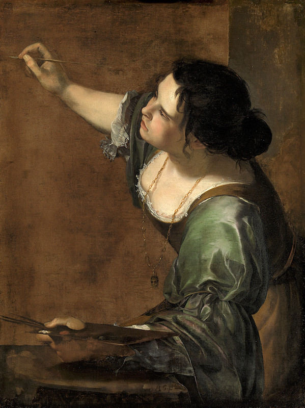 Artemisia Gentileschi,. Self-Portrait as the Allegory of Painting (La Pittura), c.1638-1639Royal Collection Trust / © His Majesty King Charles III 2024
