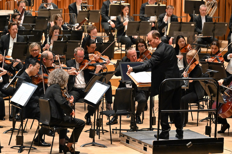 Conductor Frank Strobel with the LSO