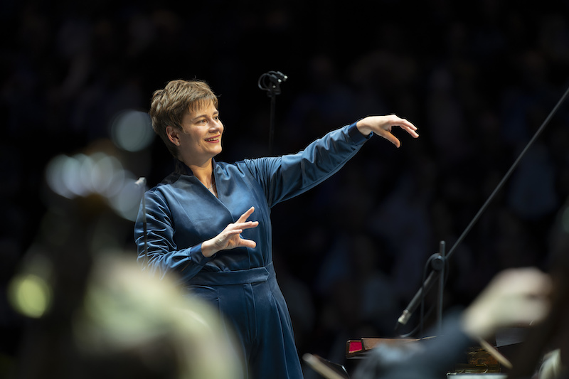 Conductor Anja Bihlmaier leads the BBC Philharmonic 