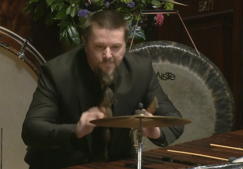 Percussionist and arranger Vlatko Nushev plays Connesson's Divertimento