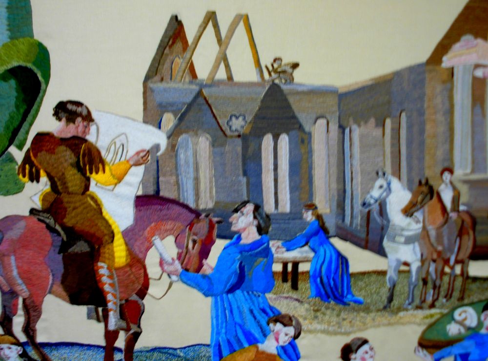 Detail from Ros Tapestry