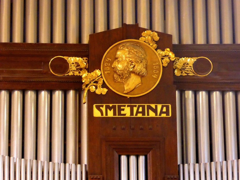 Smetana roundel in the Smetana Hall, Prague