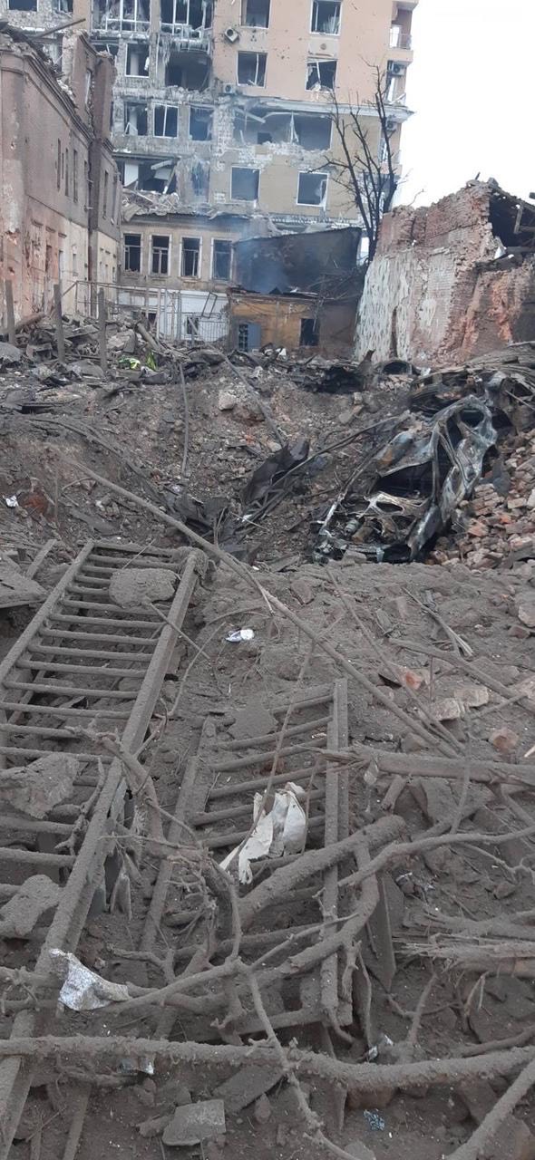 Bombed Kharkiv