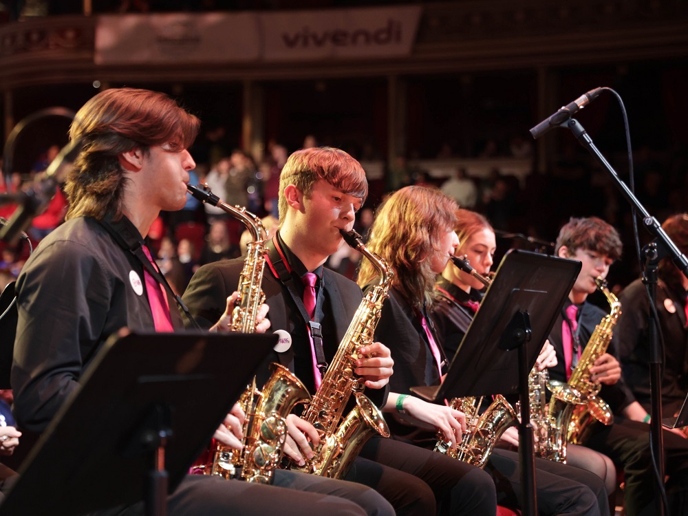 Young saxophonists of Music for Youth