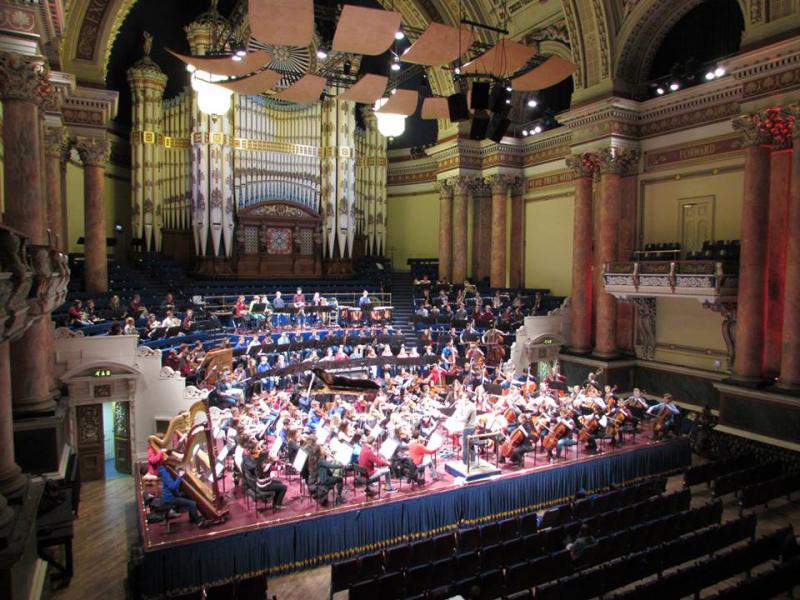 NYO rehearsing in Leeds