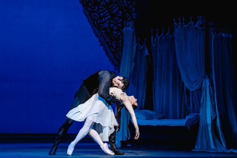 Reece Clarke as Onegin and Marianela Nuñez as Tatiana