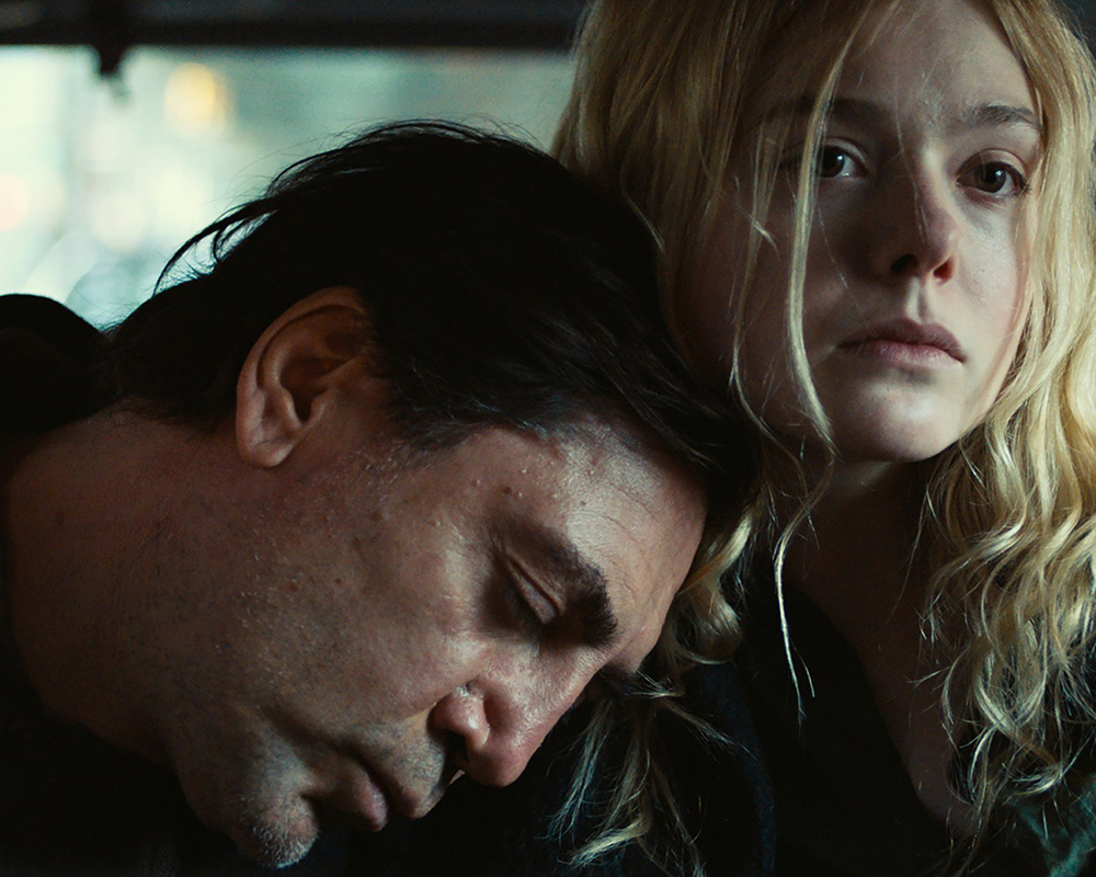 Javier Bardem and Elle Fanning in Sally Potter's latest work