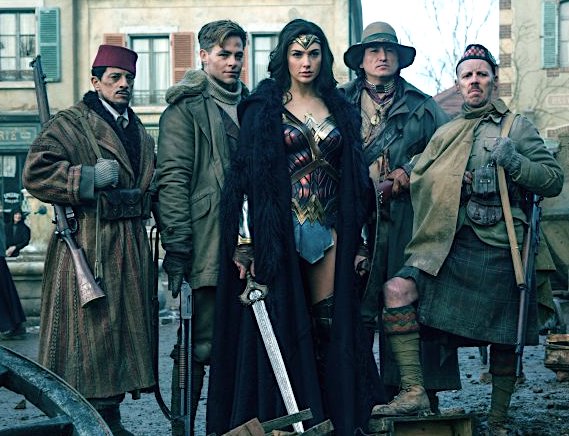Gal Gadot, Chris Pine and pals in Wonder Woman