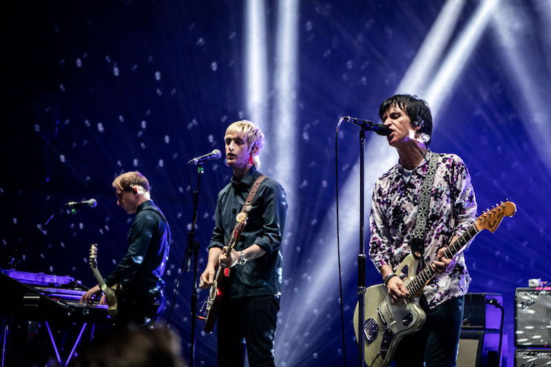 Nile Marr (centre) and Johnny Marr at the Royal Festival Hall