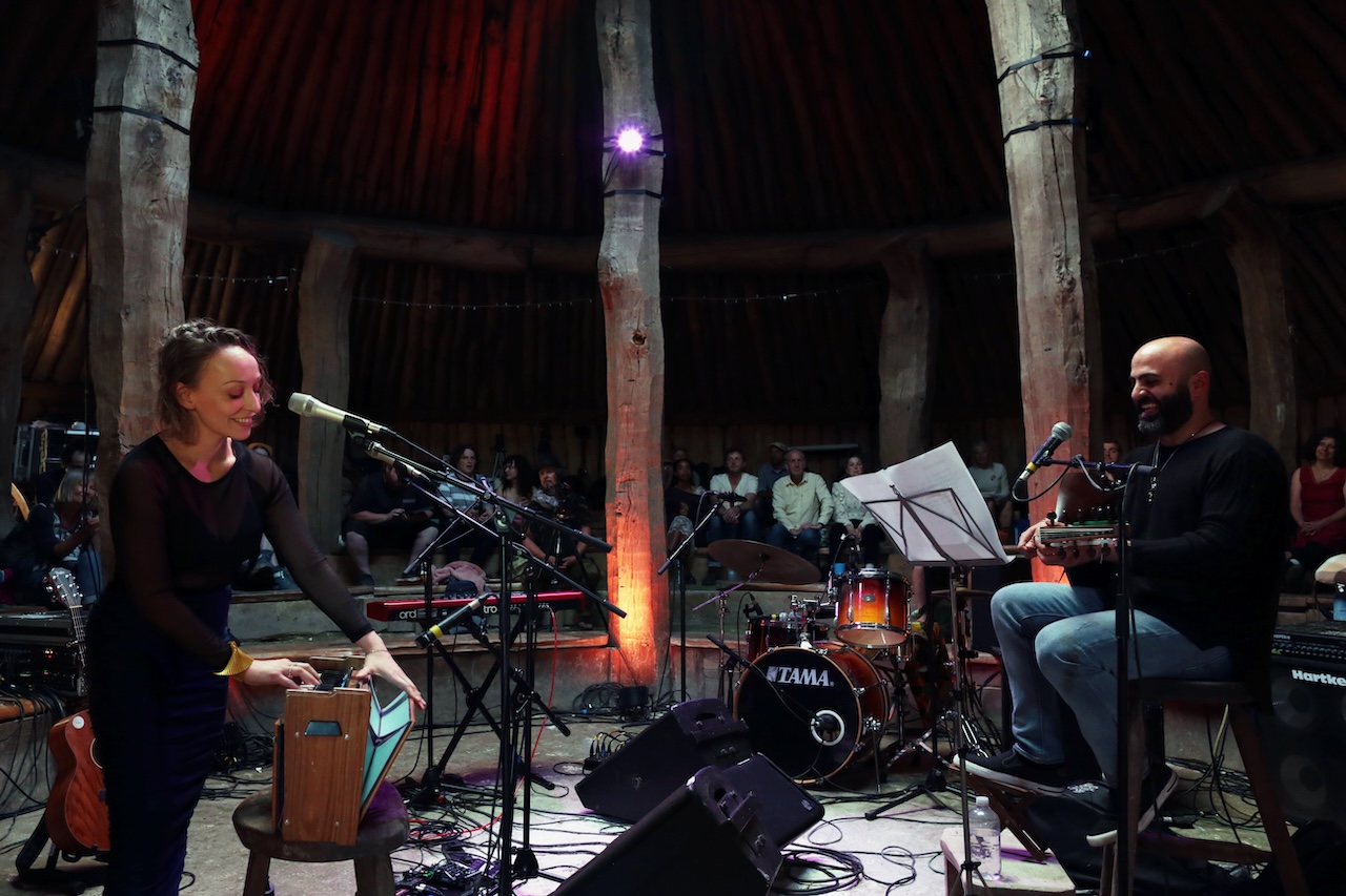 Ana Slivera ( vocals,and harmonium) and Saied Silbak (vocals and oud)