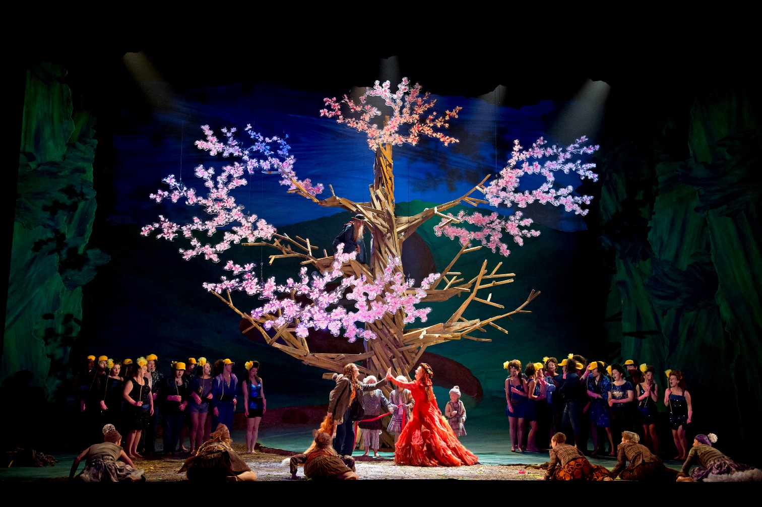 The wedding scene in the Glyndebourne production of The Cunning Little Vixen