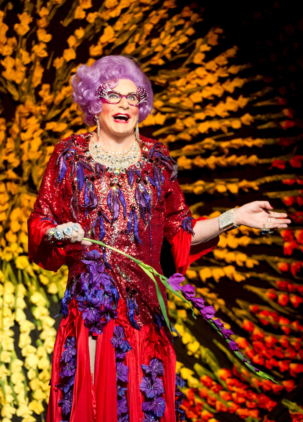Floral finale to Dame Edna's farewell by Alastair Muir
