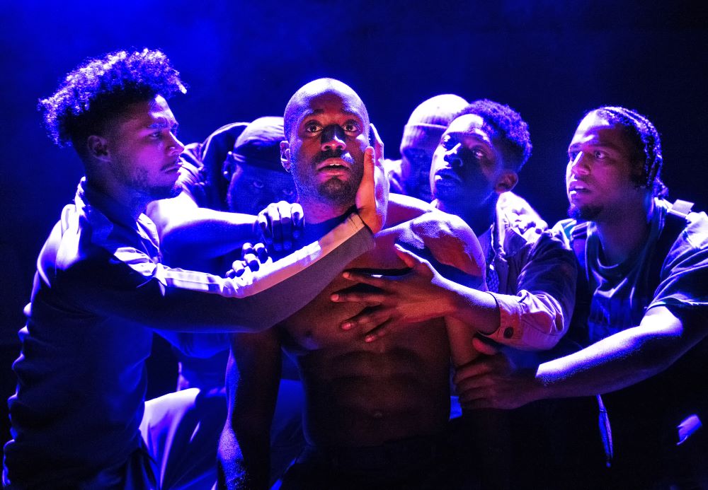 The cast of 'For Black Boys' at the Royal Court Theatre