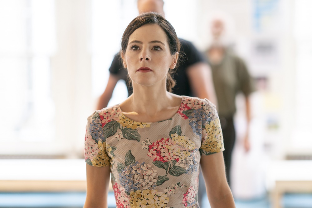Elaine Cassidy rehearsing Aristocrats. Photo by Johan Persson