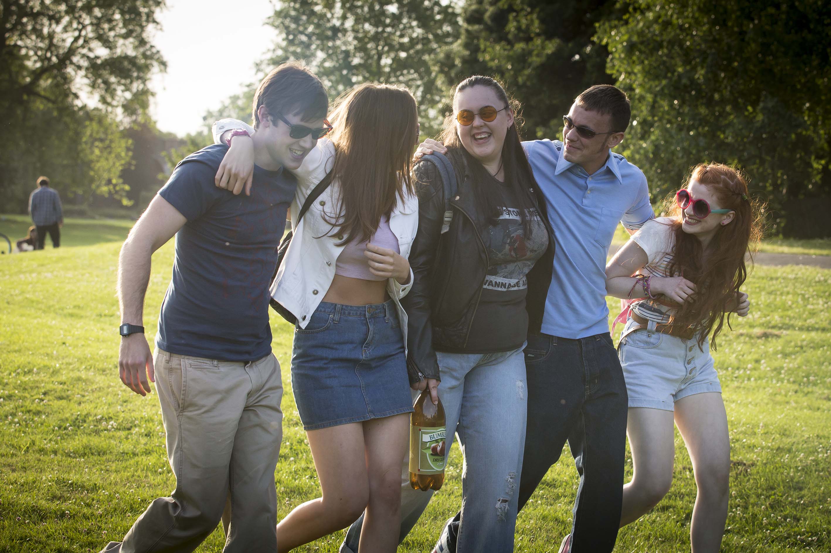 Rae and the gang in My Mad Fat Diary