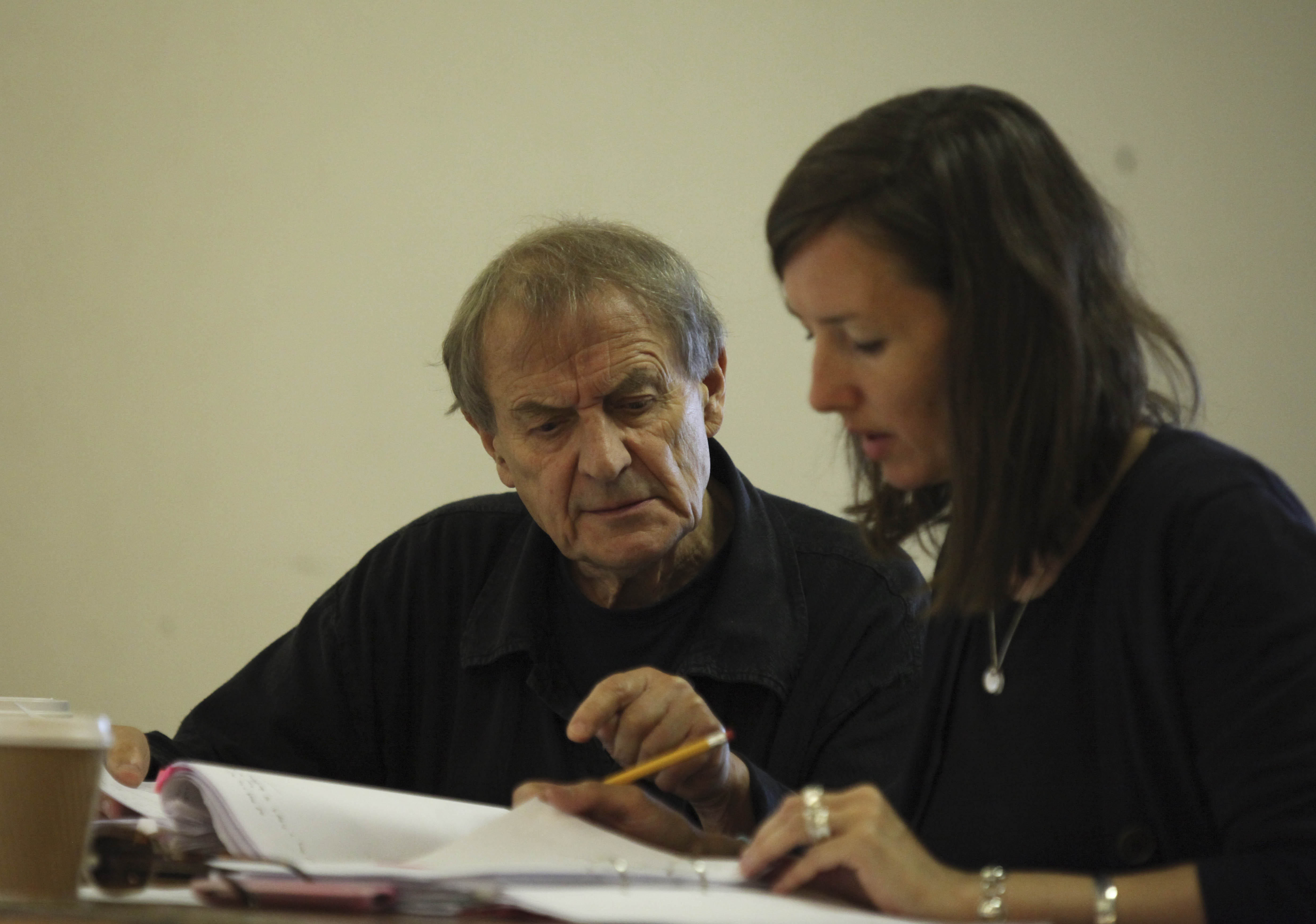 Writer Tony Harrison and director Deborah Bruce