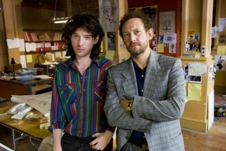 An Eighties 'Odd Couple': Domhnall Gleeson and Ian Hart as Geldof and Goldsmith