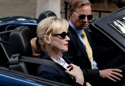 Mafioso chic for budding QCs Martha Costello (Maxine Peake) and Clive Reader (Rupert Penry-Jones)