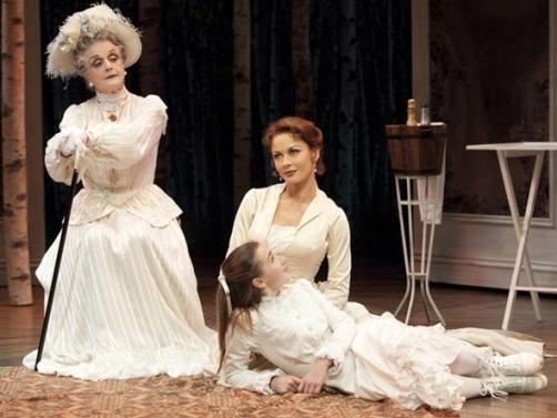 Angela Lansbury, Catherine Zeta-Jones and Keaton Whitaker as three generations of Armfeldts in 'A Little Night Music'