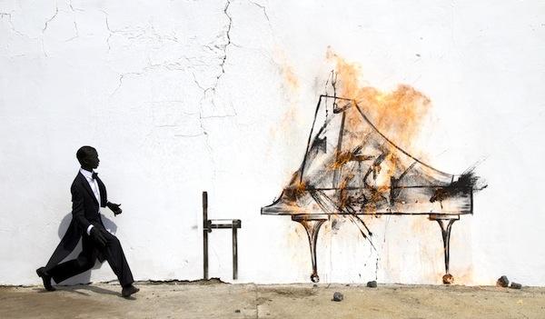 Still from 'Piano Chair' by Robin Rhode