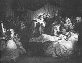 Gustave Doré's engraving of Juliet's seeming deathbed