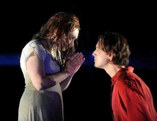 Kiss him to death: Dina Kuznetsova's betrayed water sprite prepares for the love-death of her Prince (Pavel Cernoch)