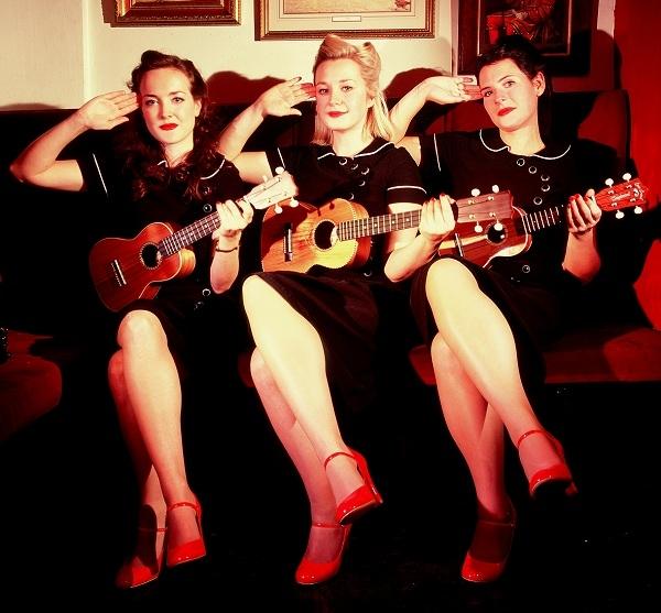 Still waiting for the free gin: Miss Kitty Kowalski, Miss Velma Valentine and Miss Bettina Winters 