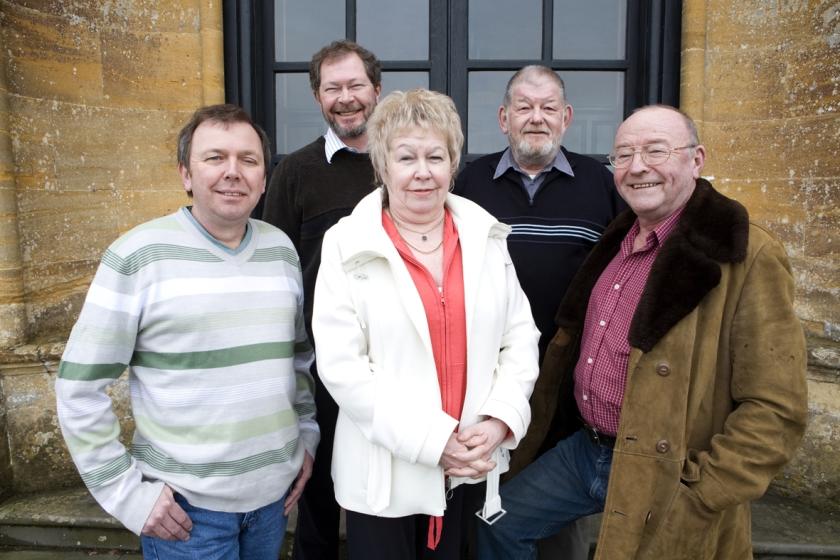 Five of the Minchew siblings: from left to right - David, Stewart, Beryl, Dennis and Noel