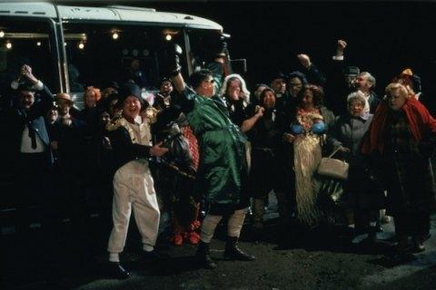 Not going gentle: the Catholic OAPs (James Ellis, centre) claim a moral victory in 'No Surrender'