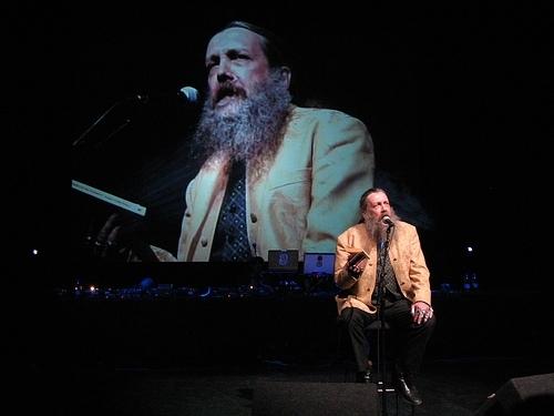 Alan Moore performing at the Southbank Centre, London 2007