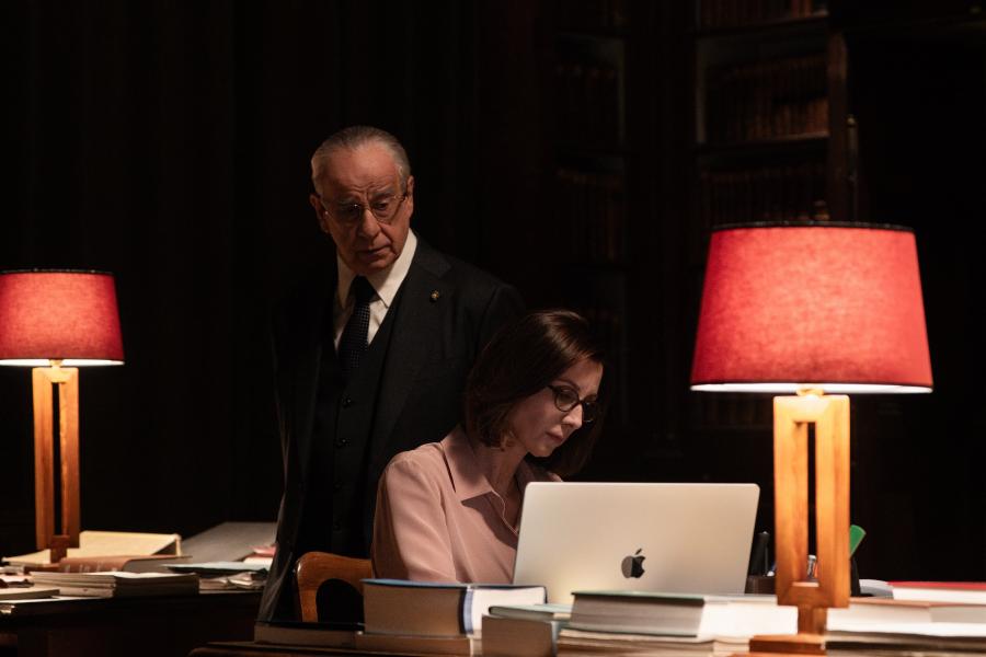 Toni Servillo and Anna Ferzetti in La Grazia