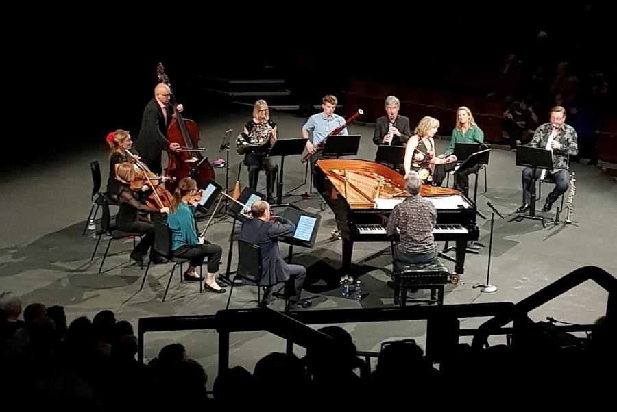 Claire Booth and company in Sheffield's Crucible Theatre