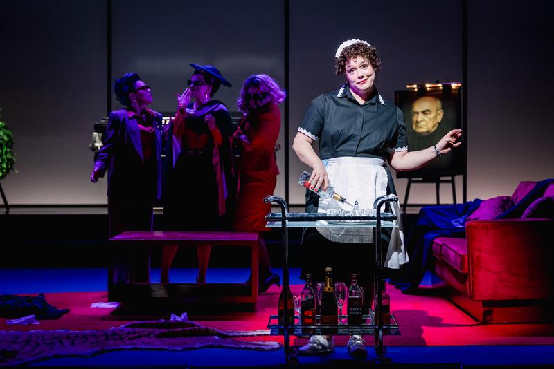 Hannah Edmunds as the Maid in 'Four Sisters'