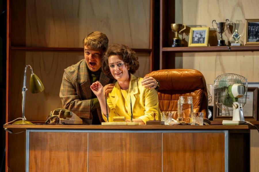 Aaron Godfrey-Mayes and Harriet Eyley as Ernesto and Norina