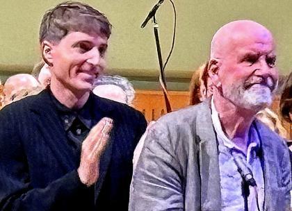 Vincent Casagrande and Gerald Barry at the Irish premiere of Salome