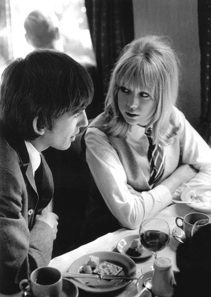 George Harrison and Patti Boyd have their 'meet cute' on the train